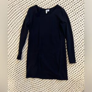 Divided H&M Basic size large black long sleeve, dress length. Lightly worn